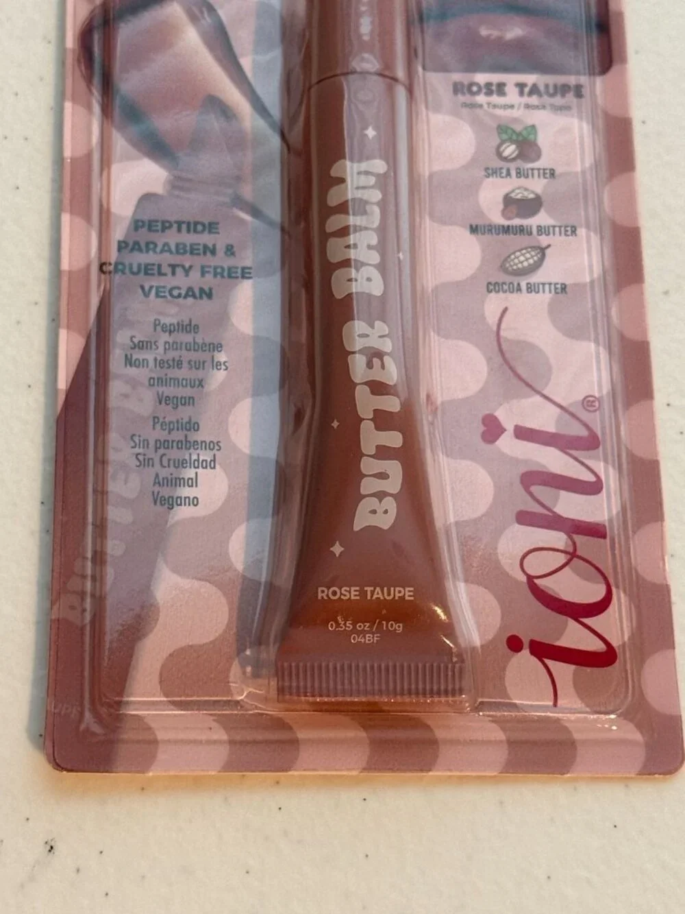 ioni Butter Balm Rose Taupe Tinted Lip Balm 0.35 oz New